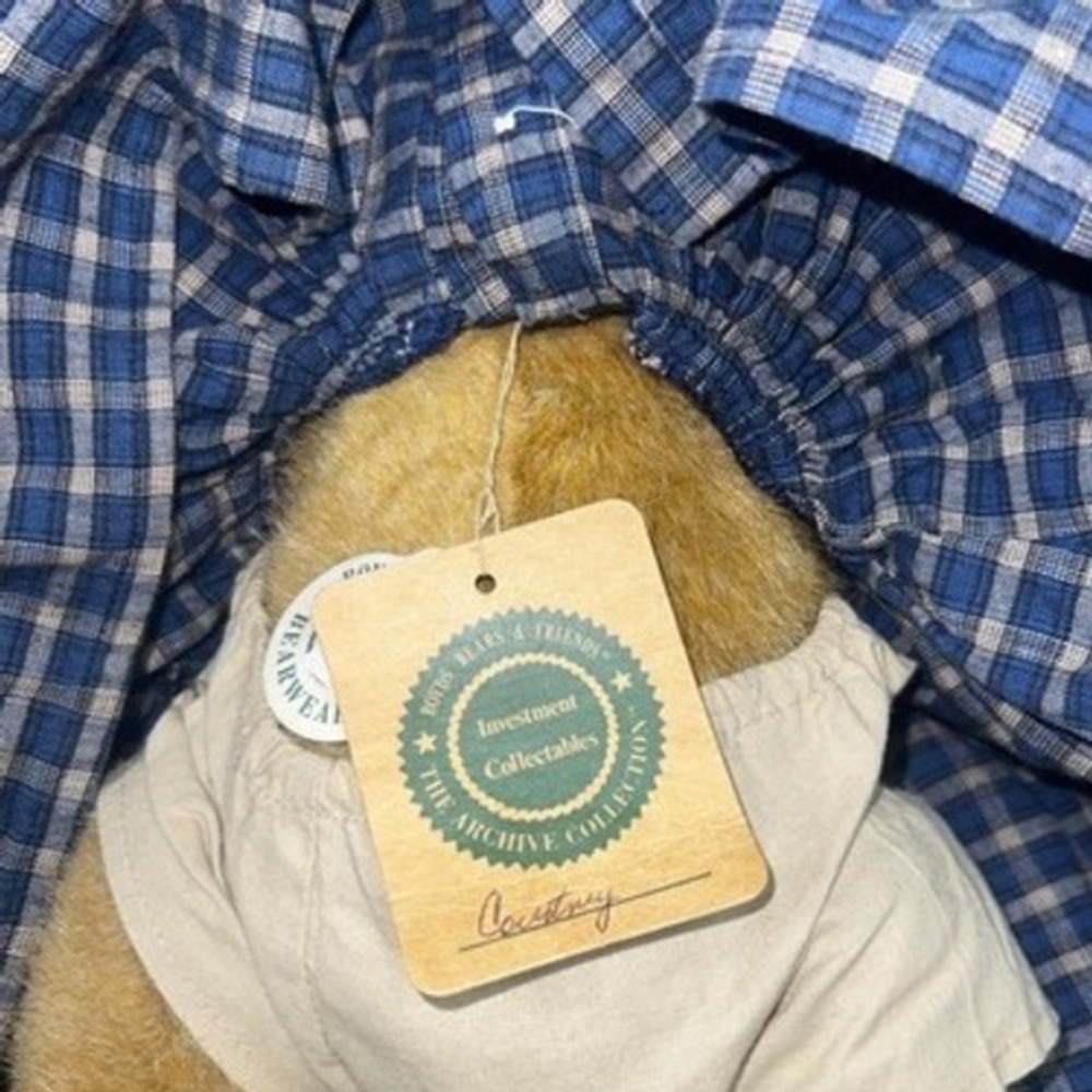 Boyds Bears & Friends Courtney Archive Collection Plaid Dress Plush Teddy Bear - Picture 5 of 5